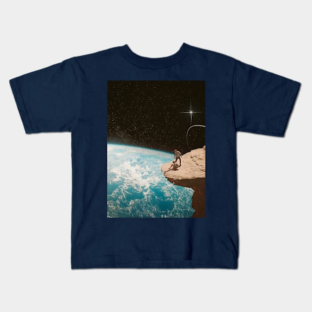 Edge of the world Kids T-Shirt by Aephicles